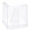 Pioneer Plastics 020C Clear Acrylic Ring Finger Display Case with Clear Base, 2.25" W x 2.25" D x 2.5" H